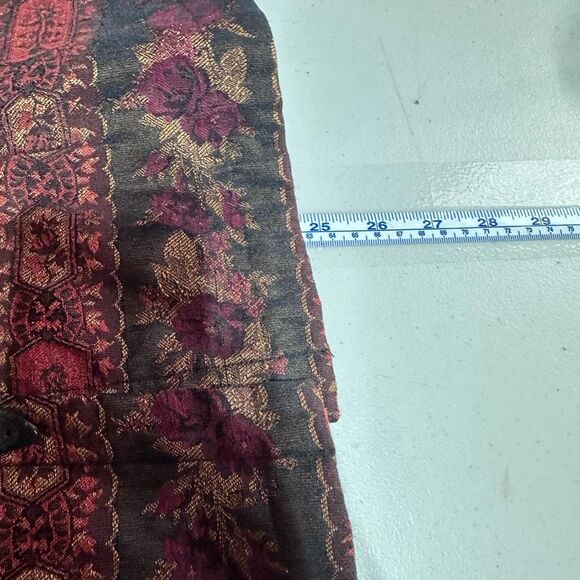 Christopher Banks Women's Floral Southern Tapestry Western Button Vest Red Large - Picture 10 of 10